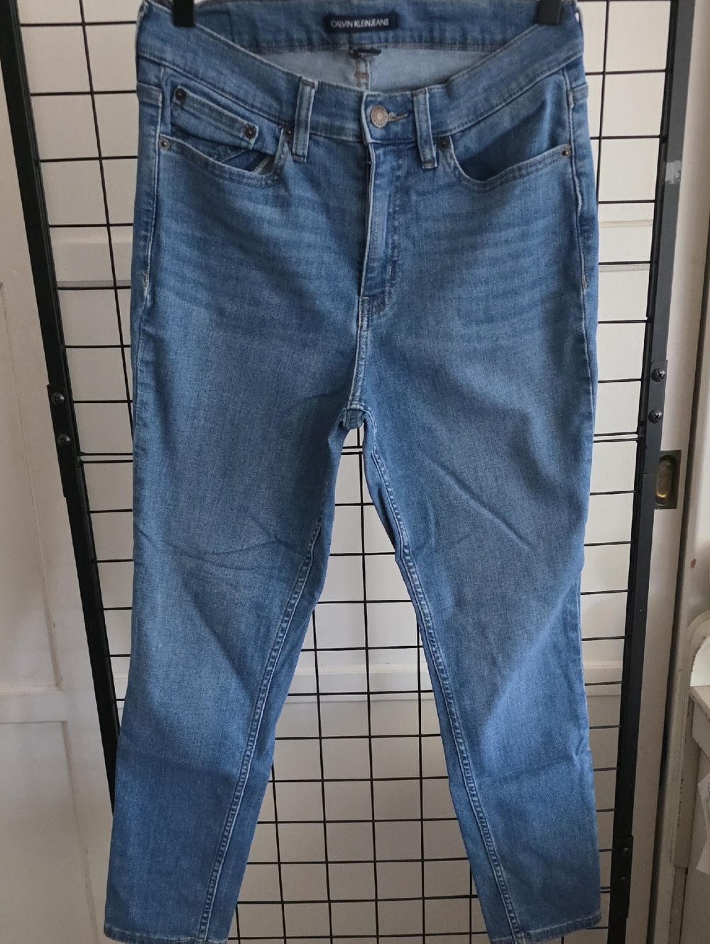 Calvin Klein Medium Blue Straight-Leg Jeans